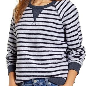 Lucky Brand Women's Brushed Stripe Sweatshirt